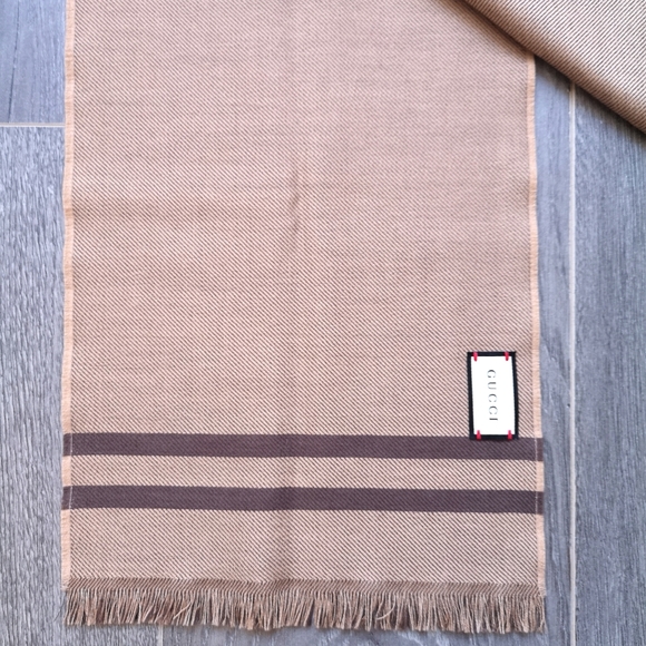 GG Jacquard Wool Scarf - Picture 3 of 6